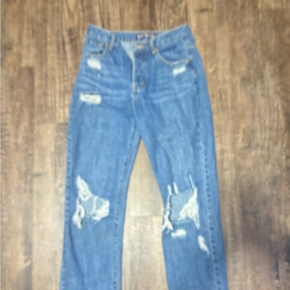 Classic Blue Straight Leg Women's Jeans
